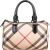 Burberry Nova-Check Monogram Boston Bag