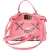 Fendi Pink Leather Crystal Micro Peekaboo Handbag