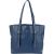 Prada Blue Leather Tote Shoulder Bag