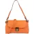 Chloé Orange Leather Elsie Turnlock Shoulder Bag