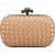 Bottega Veneta Intrecciato Satin Knot Snakeskin Clutch