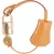Hermès Brown Leather Clochette Padlock 110 Set