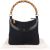GUCCI Monogram GG Studded Bamboo Hobo Handbag