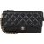 Chanel Quilted Caviar Leather Single Flap Zip Wallet Wristled Clutch