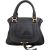 Chloé Black Grained Calfskin Marcie Satchel Handbag