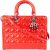Christian Dior Red Patent Leather Lady Dior Handbag