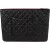 Chanel Quilted Lambskin CC Clutch Bag