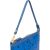 MCM Monogram Visetos Blue Liz Clutch Shoulder Bag