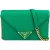 Prada Green Saffiano Leather Big Triangle Crossbody Bag