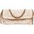 Stella McCartney Crochet Falabella Fold Over Clutch Crossbody Bag