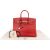 Hermès Rouge Epsom Leather Palladium Birkin 35 Handbag