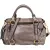 Miu Miu Grey Leather City Handbag