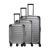 MILLENNIUM 3-tlg. Trolleyset L/M/S - Black - Silver56]