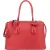 Prada Red Saffiano Leather Turnlock Double Handbag