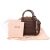 Miu Miu Brown Leather Top Handle Micro Handbag