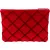 Chanel Rouge Stitching Velvet CC Clutch
