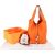 Hermès Orange Taurillon Clemence Palladium Picotin Lock 22 Handbag