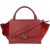 Celine Grained Leather and Suede Trapeze Handbag