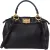 Fendi Black Leather Mini Peekaboo Handbag