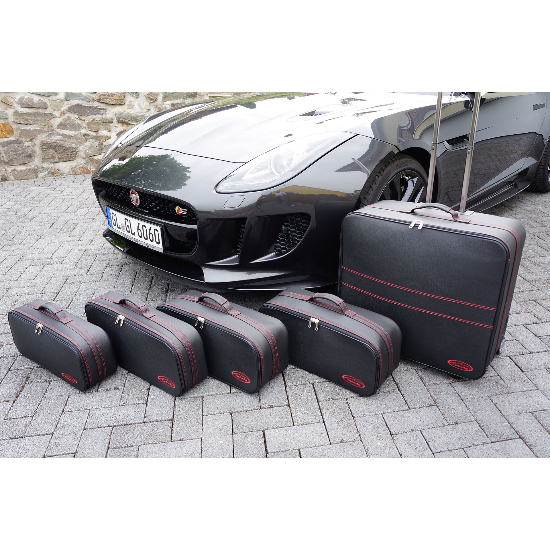 Roadsterbag Jaguar F-Type Coupé (EU) - 5-piece trunk set - Mocha 