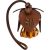Miu Miu Bicolor Leather Flower Bag Charm