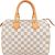 Louis Vuitton Monogram Damier Azur Canvas Speedy 25 Boston Bag