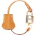 Hermès Brown Leather Clochette Padlock 110 Set