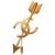 Chanel Golden Arrow Pin Brooch