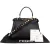 Fendi Noir Leather Gold Edition Spikes Peekaboo Handbag