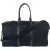 Prada Black Nylon Saffiano Leather Triangle Duffle Bag 55