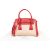Prada Bicolor Saffiano & Canvas Handbag