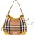 Burberry Nova-Check Monogram Haymarket Hobo Shoulder Bag