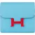 Hermès Blue Epsom Leather Constance Compact Wallet