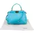 Fendi Blue Leather Peekaboo Handbag