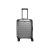 MILLENNIUM Handgepäck S (55cm) mit Vortasche - Black - Silver56]