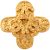 Chanel Golden Triple CC Brooch