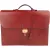 Hermès Bordeaux Leather Depeches Aktentasche