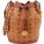 MCM Monogram Visetos Drawstring Bucket Crossbody Bag
