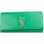 Saint Laurent Green Leather Clutch