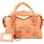 Balenciaga Orange Leather City Handbag