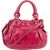 Miu Miu Pink Vitello Lux Leather Bow Handbag