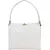 Gucci All White Leather Turnlock Handbag