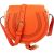 Chloé Grained Calfskin Raffia Marcie Saddle Basket Crossbody Bag