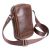 Crossbody Bag Runner Leder - BROWN/Dots