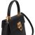 Salvatore Ferragamo Black Saffiano Leather Gancini Handbag