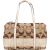 Coach Monogram Signature Stripe Duffle Shoulder Bag