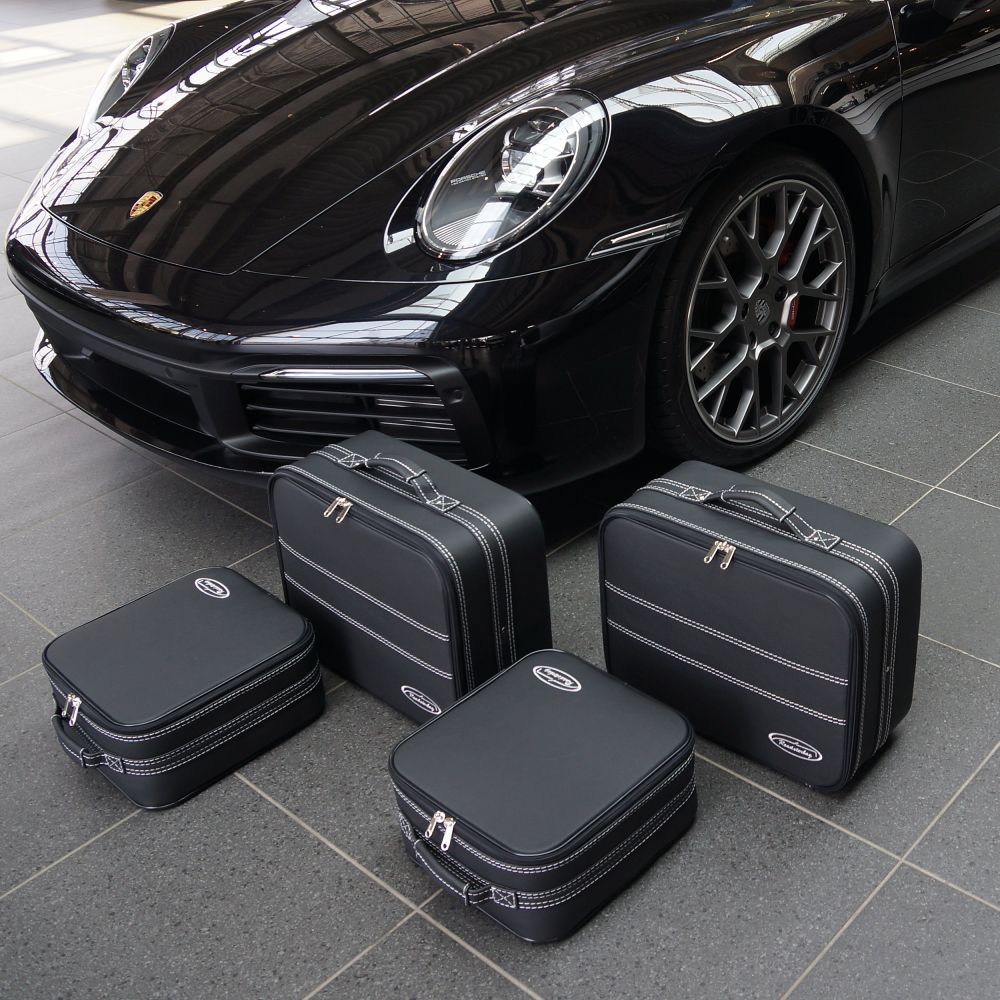 Kofferset Porsche 911 (991+992)  Vollleder alle Modelle 90 Liter 4-tlg. 