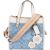 Coach Monogram Signature Chambray Denim T 22 Floral Crossbody Bag