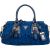 Prada Blue Tessuto Gaufre Satchel Handbag