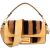 Fendi Shearling Baguette Buckle Handbag